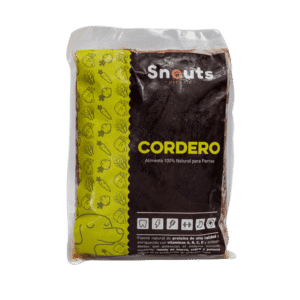 Dieta barf snouts de cordero