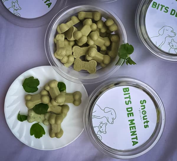 Huesos de menta para perros